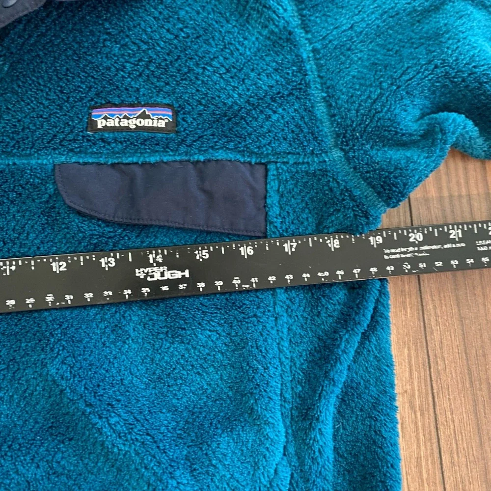 Patagonia Re Tool Snap T Fleece Pullover Sweater in Teal Women’s Med - Picture 6 of 8